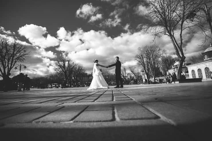 Düğün Fotoğrafı siyah beyaz