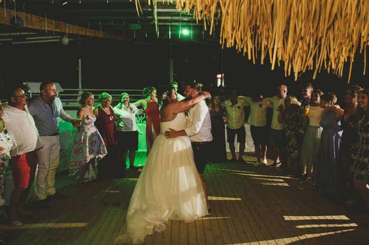 Oludeniz Billys Beach Wedding Photos - dance of the couple